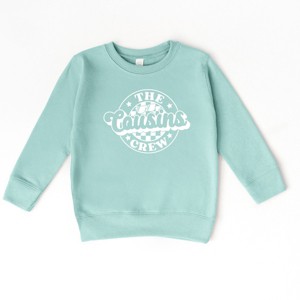 The Juniper Shop The Cousins Crew Checkered Toddler Sweatshirt - 1 of 4