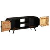 vidaXL TV Stand 43.3 in.x11.8 in.x17.7 in. Rough Mango Wood - 4 of 4
