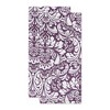 Design Imports  Damask Print Dishtowel Set 2 Piece, 18X28", Eggplant - 2 of 4