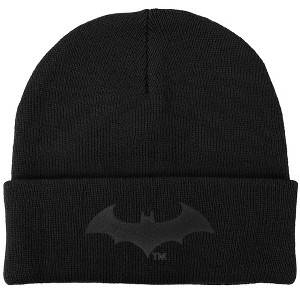 Batman Hush Logo Black Knit Beanie for Men and Women, Black - 1 of 4