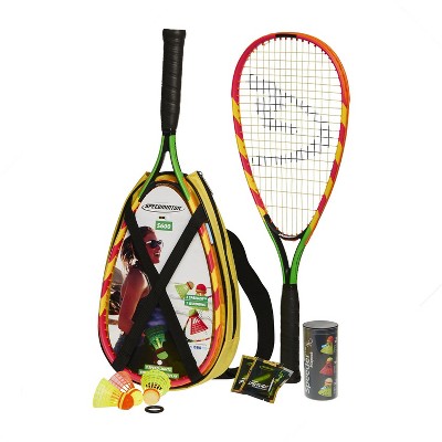 Speedminton Outdoor Ultimate S600 Badminton Set with Aluminum Rackets, Racket Bag, and Shuttlecocks for Beach, Park, Backyard