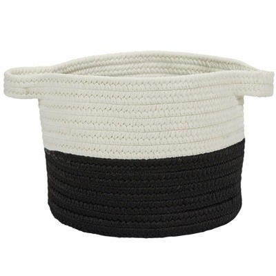 Colonial Mills Beach Bum Basket - Black 13"x13"x9"  100% Polypropylene Round
