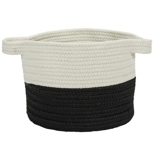 Colonial Mills Beach Bum Basket - Black 13"x13"x9"  100% Polypropylene Round - 1 of 4