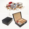Unique Bargains PU Leather 2 Layer Jewelry Box with Drawer And Removable Jewelry Tray for Women's Girls' Birthday Gifts - 2 of 4