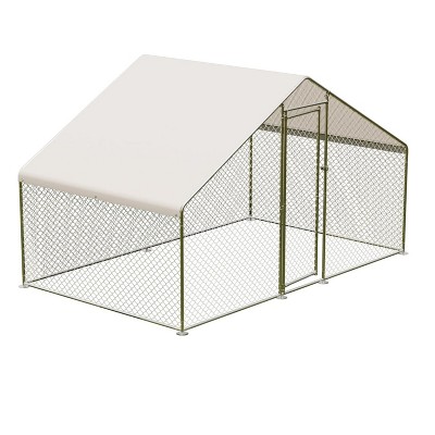 GustoWave Large Metal Chicken CoopWalk-in Poultry Cage