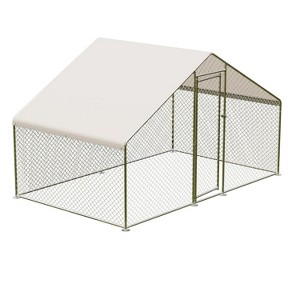GustoWave Large Metal Chicken CoopWalk-in Poultry Cage - 1 of 4