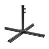 WestinTrends 4-Piece Universal Fillable Umbrella Weights with Cross Brace Stand KIT, Black - 3 of 4
