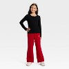 Girls' Pull-On Fleece Pants - Cat & Jack™ - 4 of 4