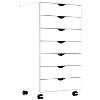 MAYEERTY 5-Drawer Mobile File Cabinet, Storage Cabinet Dressers with Wheels Mobile Organizer Drawers for Office, Bedroom, Home - 4 of 4