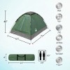 Leisure Sports 2-Person Dome Tent with Carrying Bag - Green/Gray - 4 of 4