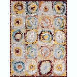 Unique Loom Kamala Washable Collection Area Rug - Tiles - 1 of 4