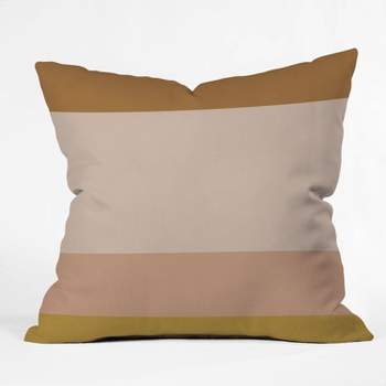 16"x16" Poems Contemporary Color Block IV Throw Pillow Pink - Deny Designs