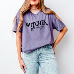 Simply Sage Market Witches Be Crazy Short Sleeve Tee - XS - Purple - 1 of 4