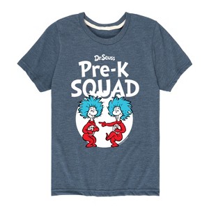 Boys' - Dr. Seuss - Pre-K Squad  Thing 1 and Thing 2 Short Sleeve Graphic T-Shirt - 1 of 4