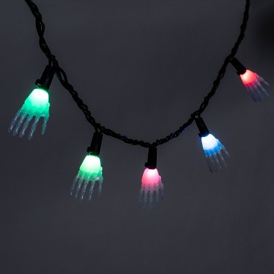 20ct LED Skeleton Hand Halloween String Lights - Hyde & EEK! Boutique™