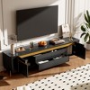 NicBex TV Stand for TVs up to 80 Inches Entertainment Center with 4 Drawers and 2 Spacious Cabinets for Living Room - 2 of 4