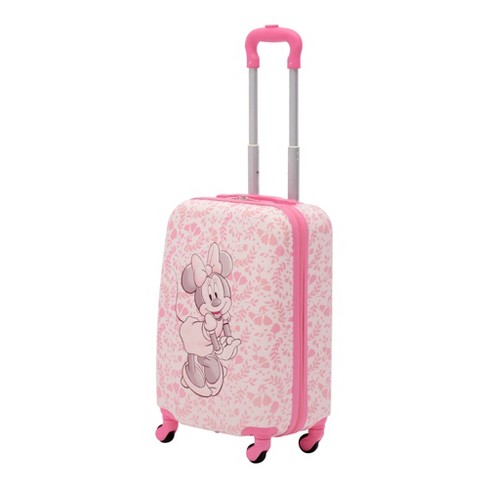 Disney Ful Minnie Mouse Pose With Floral Background Kids 21 Inch Luggage Target