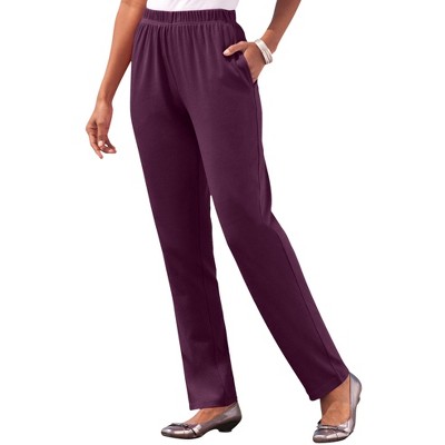 Roaman's Women's Plus Size Petite Soft Knit Capri Pant - 3x