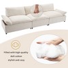 NicBex 3 Seater Sofa Couch with Extra Deep Seat and Soft Cushion,2 Hidden Compartments,Suitable for Living Room,Office,Beige - 4 of 4