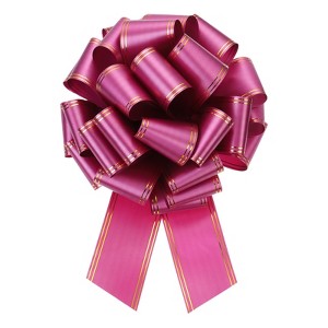 Unique Bargains Large Pull Bow Metallic Car Bows Decorative Gift Wrapping Ribbons - 1 of 4