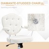 CAVINAS Home Office Chair Button Tufted Desk Chair Swivel Vanity Chairs with Adjustable Tilt and Height for Study, Bedroom - 3 of 4