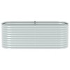 vidaXL Garden Raised Bed Powder-coated Steel 59.8"x31.5"x26.8" Anthracite - 3 of 4