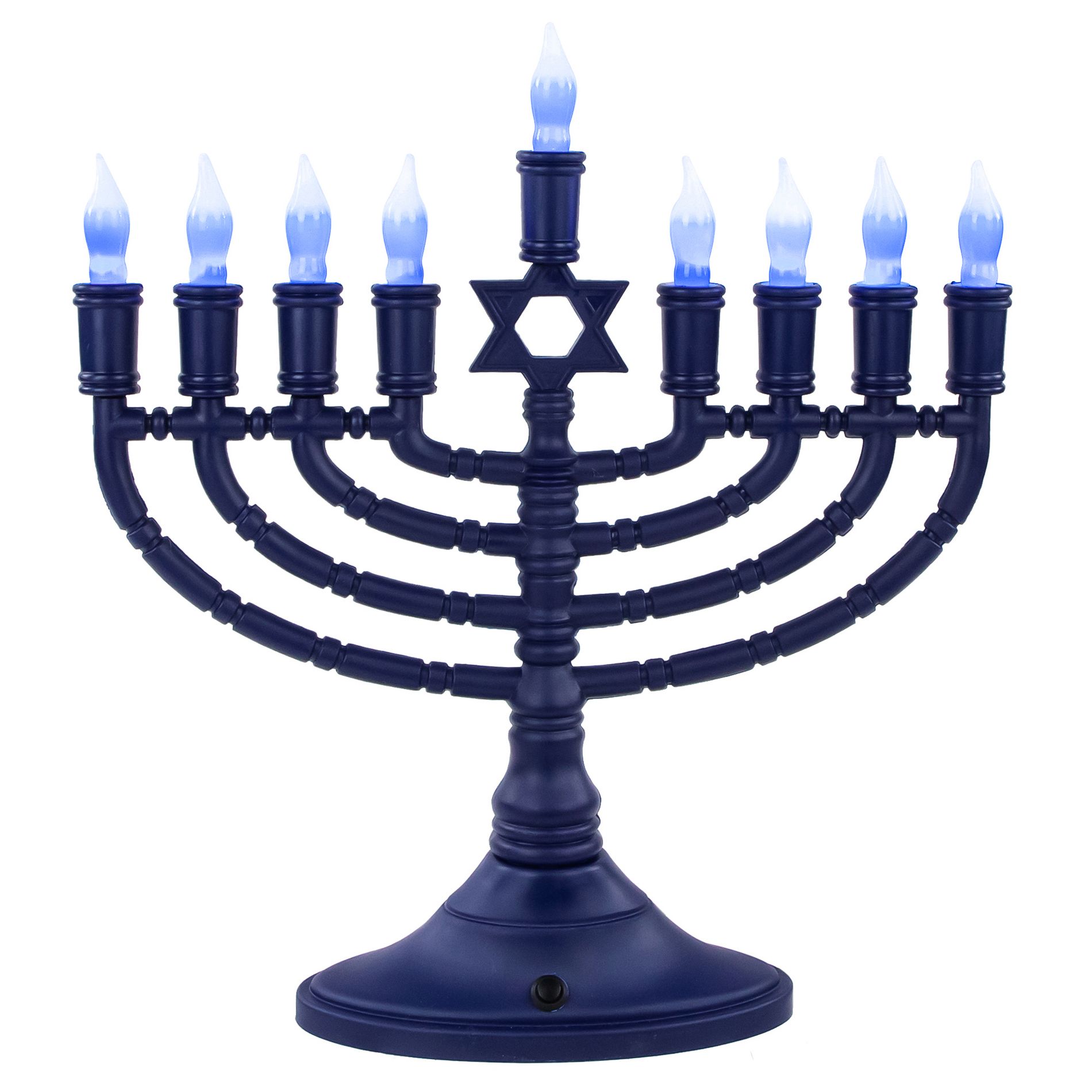 Rite Lite 15" Premium Blue Large LED Electric Menorah with Sequential Lighting