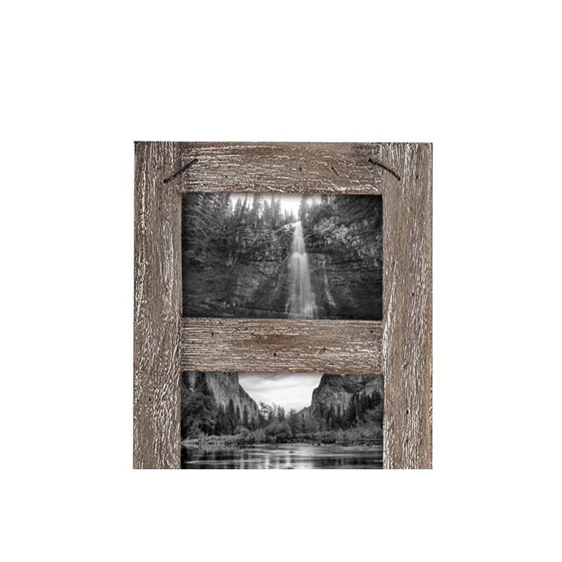 4 x 6 inch Decorative Distressed Wood Picture Frame with Nail Accents - Holds 5 4x6 Photos - Foreside Home & Garden, 4 of 9