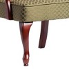 CAVINAS Jacquard Diamond Fabric Accent Chair with High Backrest,Gooseneck Armchair,Upholstered Living Room Chairs,Reading Chairs for Living Room - 4 of 4