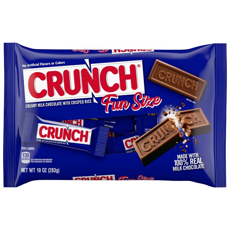 Crunch Fun Size Chocolate Candy Bar - 10oz Bag, 1 of 15