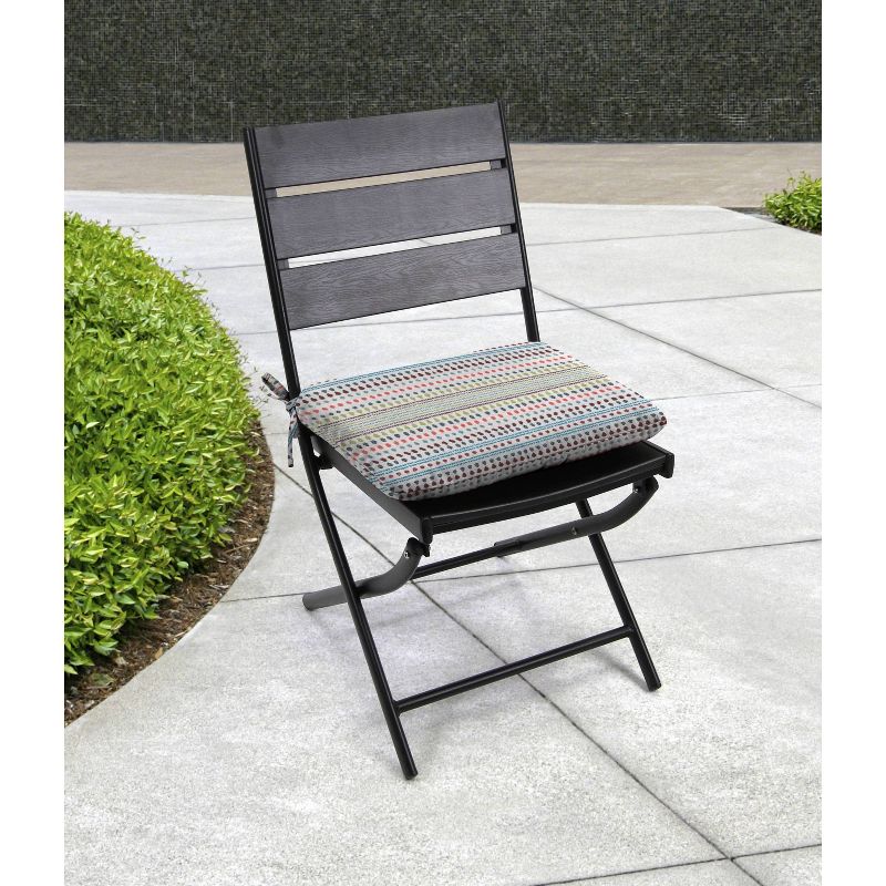 2pk 18" x 15" Monoblock Outdoor Seat Cushions - Jordan Manufacturing, 3 of 5