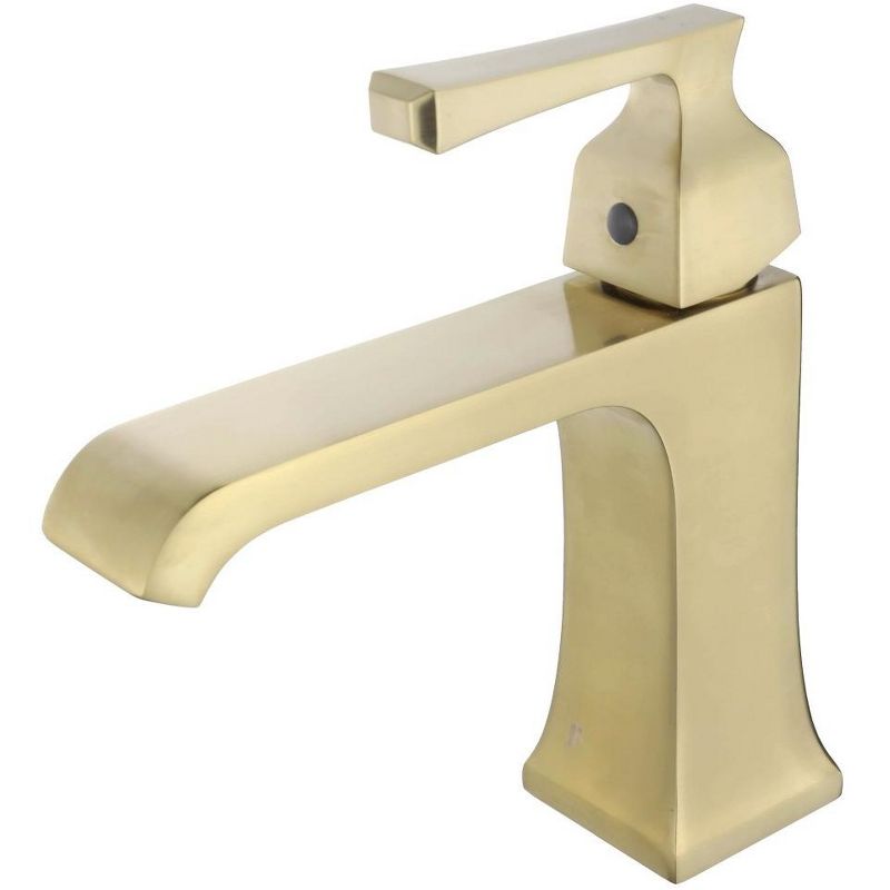 Fine Fixtures Arched Square Single Hole Bathroom Faucet, 1 of 6