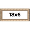 PosterPalooza | 18x6 Modern Bamboo Picture Frame, UV Acrylic, 5 Finishes - 2 of 4