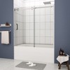 NicBex Shower Door 56-60" Wx74"H Sliding Shower Door with 5/16" (8mm) Tempered Glass with Reversible Installation - 3 of 4