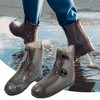 Unique Bargains Waterproof Reusable Rain Shoe Covers Ankle-high Boots Non-Slip 1 Pair - 2 of 4