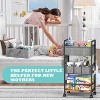 2In1 Diaper Caddy & 4-Tier Rolling Diaper Cart, Diaper Caddy Organizer Cart with Dividers & Drawer - 4 of 4