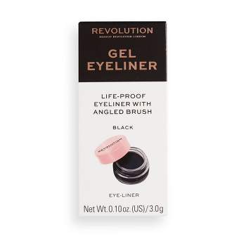 Makeup Revolution Gel Eyeliner Pot with Brush - 0.1oz