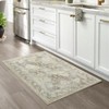 Washable Area Rug Vintage Distressed Rug Non Slip Rug Low Pile Rugs Oriental Throw Rug Foldable Indoor Carpet for Living Room Bedroom Playroom - 3 of 4