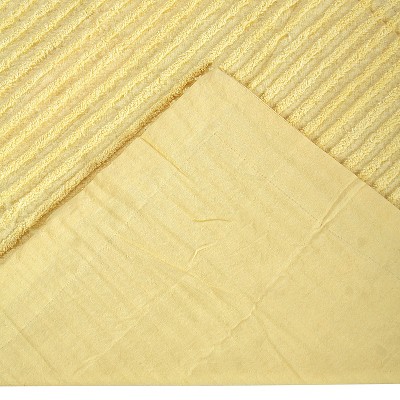 Jullian Yellow Cotton Chenille Tufted Standard Sham