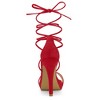Allegra K Women's Platform Stiletto Heels Lace Up Sandals - 3 of 4
