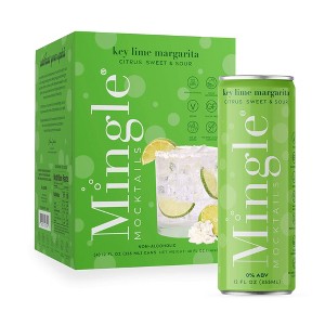 Mingle Mocktails Non-Alcoholic Margarita - 4pk/12 fl oz Cans - 1 of 4
