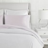 4 Pcs 100% Cotton 500 Thread Count Sheet Set, Solid Color Ultra Soft Bedding, Deep Pocket Flat/Fitted Sheet for All Seasons - 2 of 4
