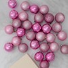 Northlight Shatterproof 4-Finish Christmas Ball Ornaments 2.5" (60mm) - Bubblegum Pink - 60ct - 2 of 3