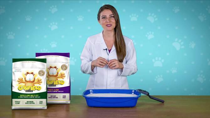 Petfive Brands Fragrance Free Garfield Ultimate Clump Multi-Cat Litter - 10lb, 2 of 7, play video