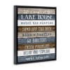 Stupell Industries Life Is Simple Lake House List Floating Frame Canvas Art - 2 of 4