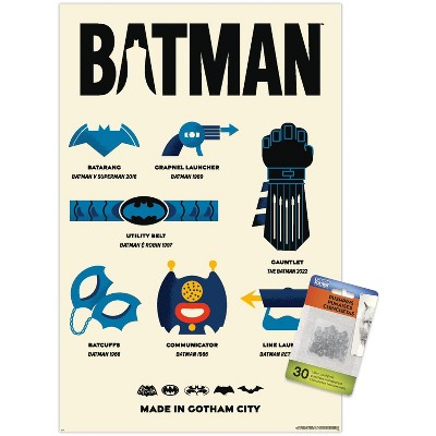 Trends International DC Comics Batman: 85th Anniversary - Gadgets Made In Gotham Unframed Wall Poster Prints