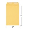 MyOfficeInnovations Gummed Kraft Catalog Envelopes 9" x 6" Brown 500/Box (381944/17027) - 3 of 3