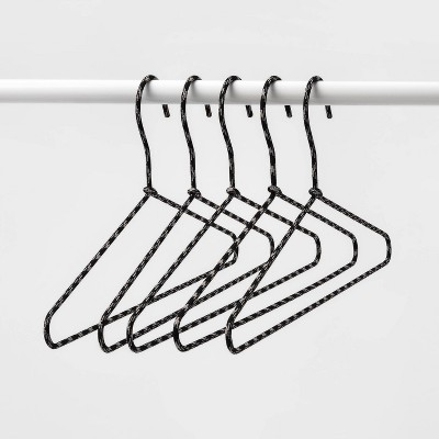 5pk Fabric Wrapped Hangers Gray - Room Essentials™