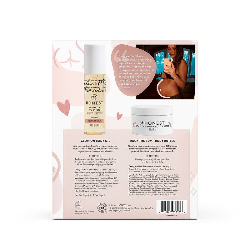 The Honest Company Honest Mama Body Butter + Body Oil Gift Set - 2ct, 3 of 9