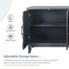 CLIHOME Vintage 4-Door Credenza Cabinet, 60" Utility Storage Buffet Cabinet with M-Shaped Panel Doors - 4 of 4